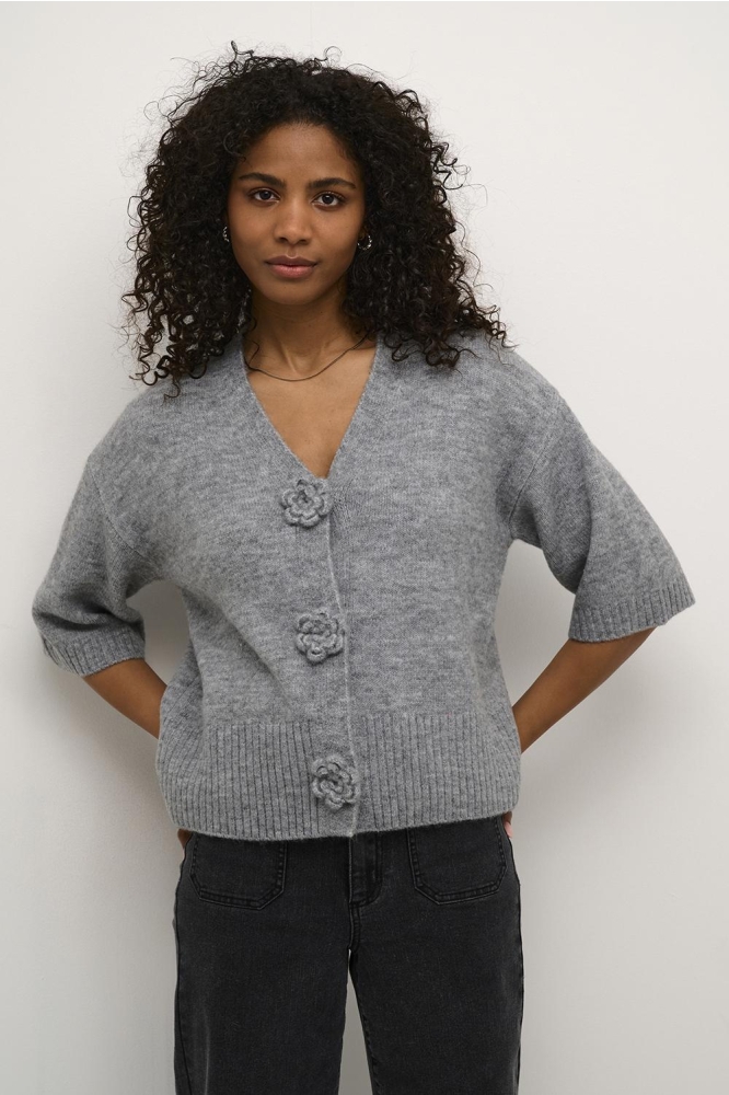 KAROSIE CARDIGAN 10509480 Grey melange